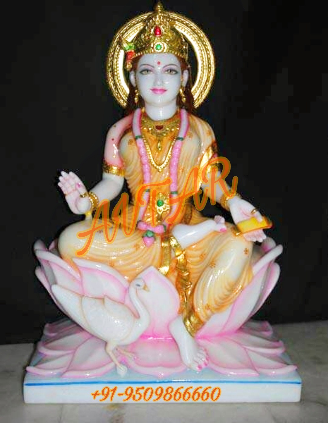 Gayatri Mata Marble Murti Statue